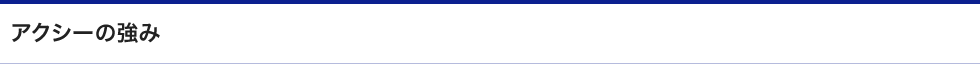 アクシーの強み
